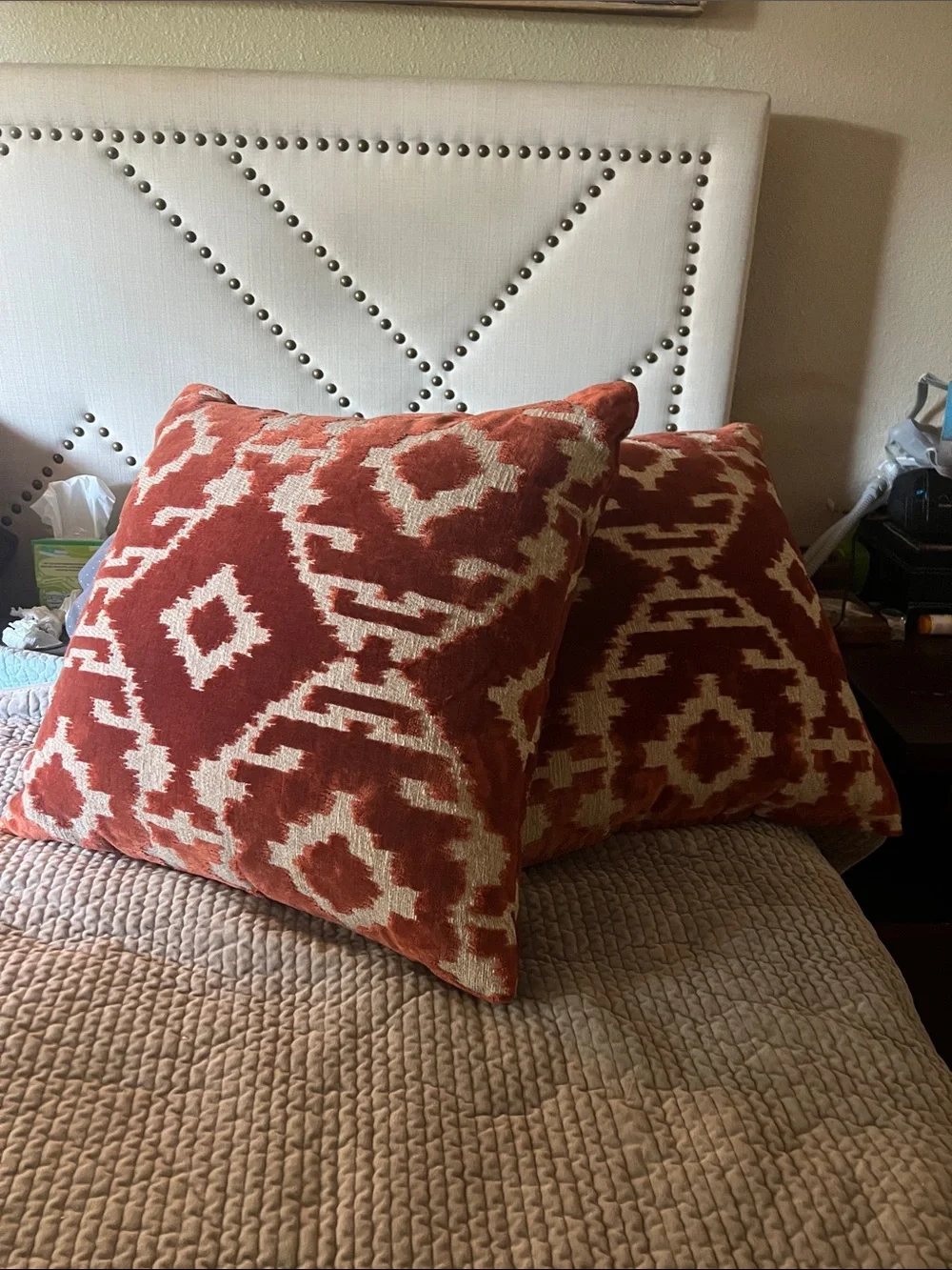 These pillows are from Mathis Brothers, which is a huge furniture store in ca